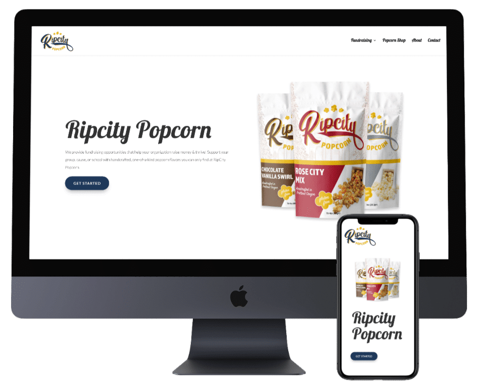 Online fundraising with Rip City Pop Corn